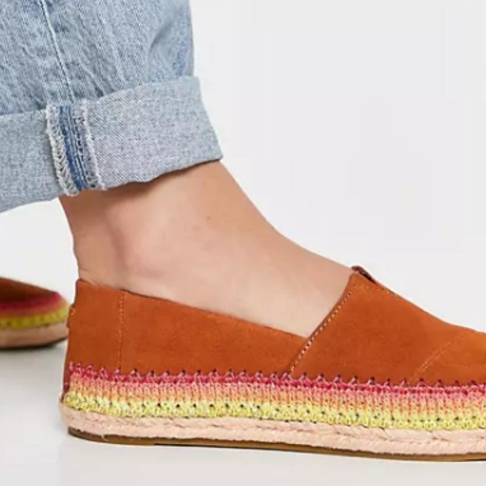 TOMS Esparto Suede Thread Espadrilles - Picture 4 of 14